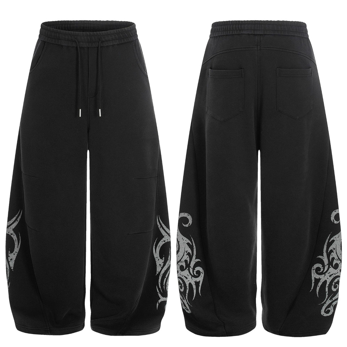 SIGIL WIDE SWEATPANTS / BLACK