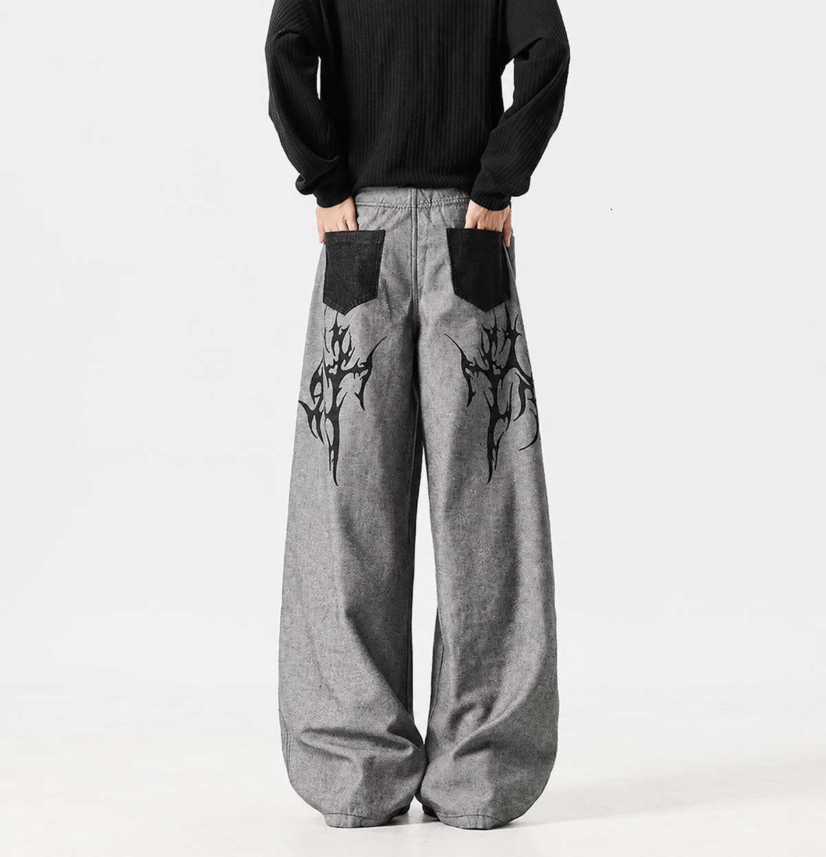 SIGIL WIDE SWEATPANTS / GREY