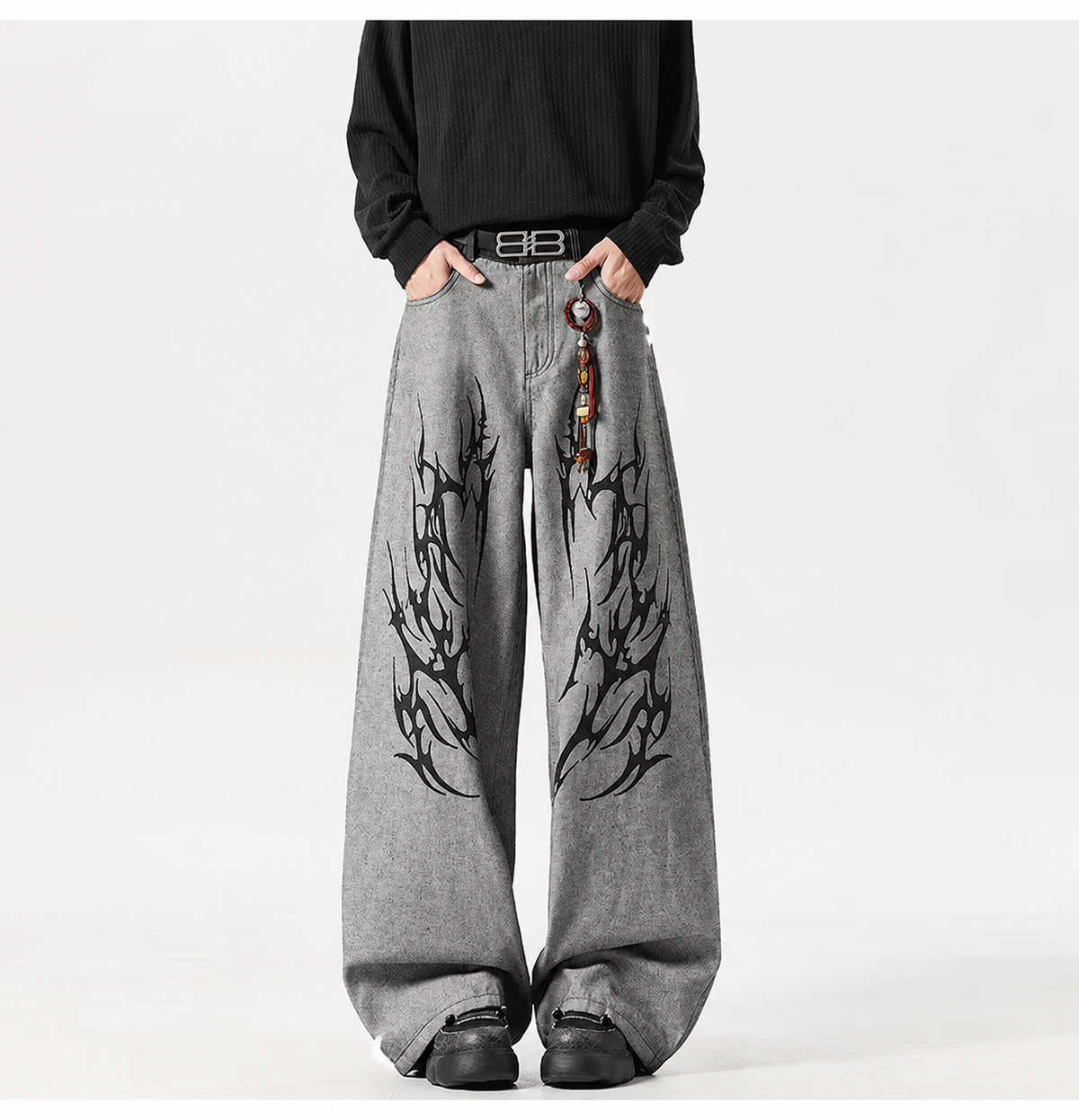 SIGIL WIDE SWEATPANTS / GREY