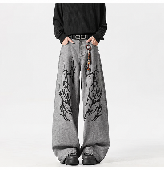 SIGIL WIDE SWEATPANTS / GREY