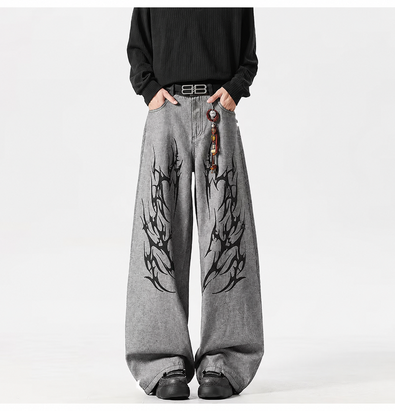 SIGIL WIDE SWEATPANTS / GREY