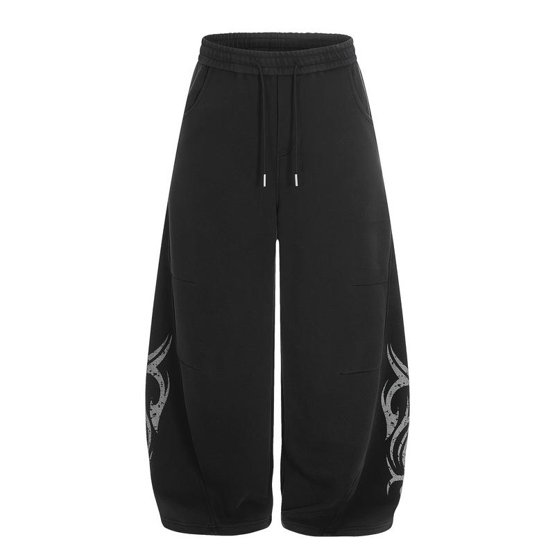 SIGIL WIDE SWEATPANTS / BLACK