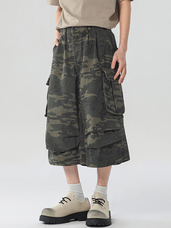 FADED CAMO CARGO SHORTS