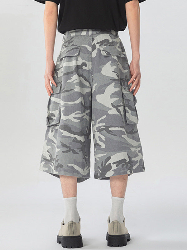 FADED CAMO CARGO SHORTS