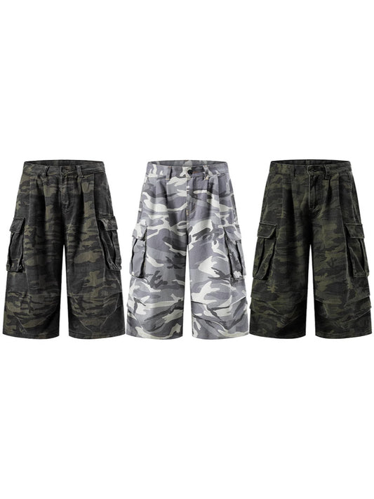 FADED CAMO CARGO SHORTS